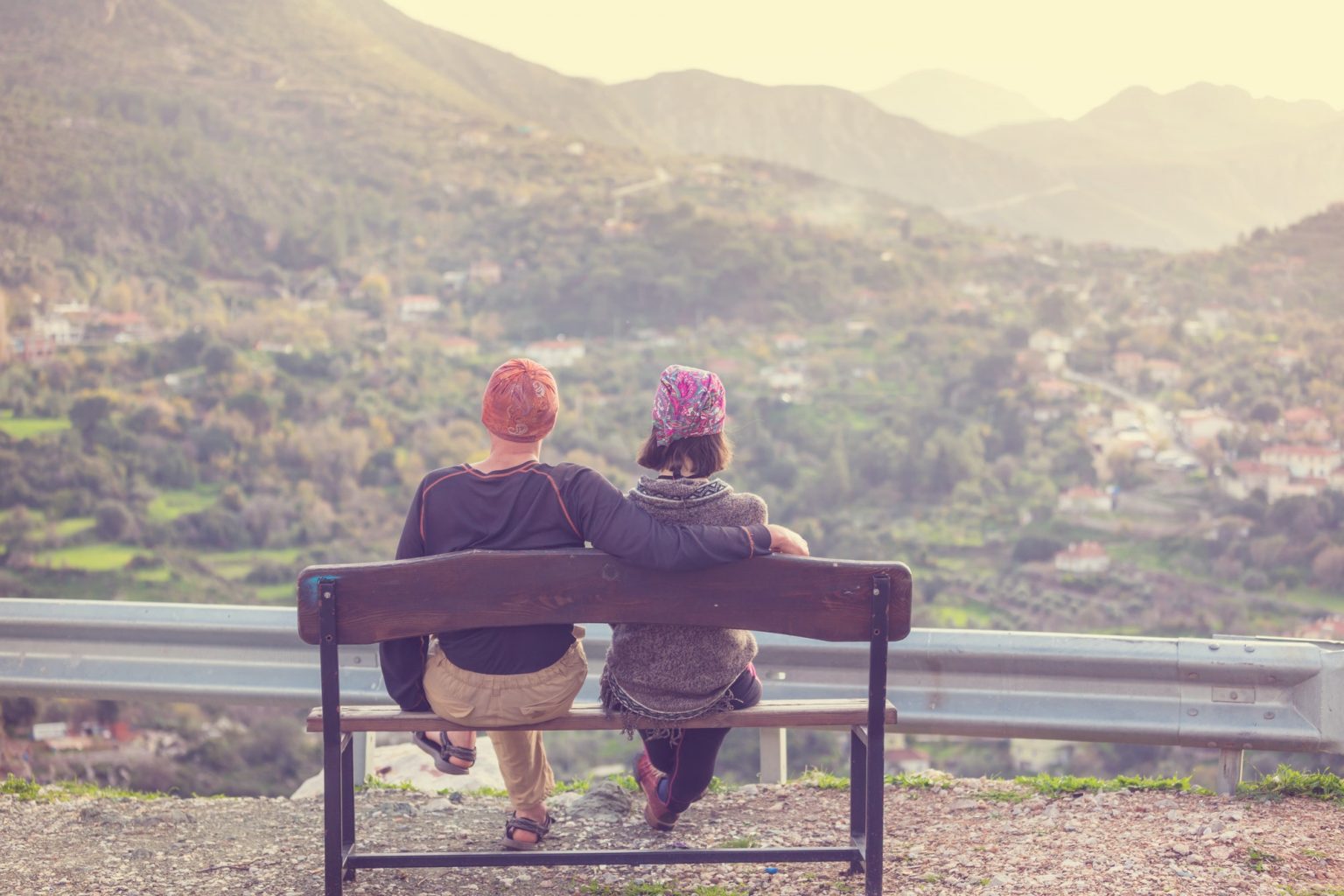 Couple on the bench
